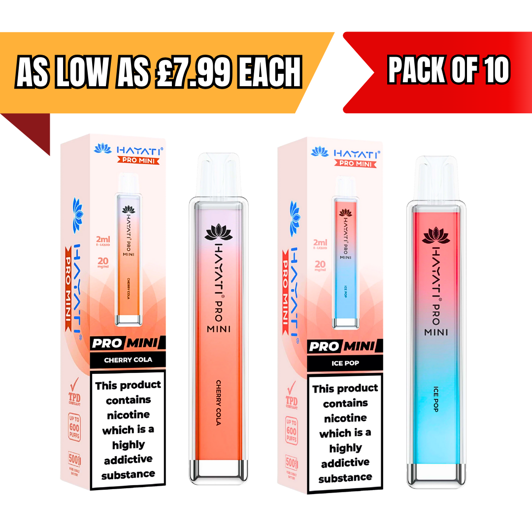 aspire tg pods Hayati Pro Max Nic SALT Box of 10 | 47+ Flavours main image 1