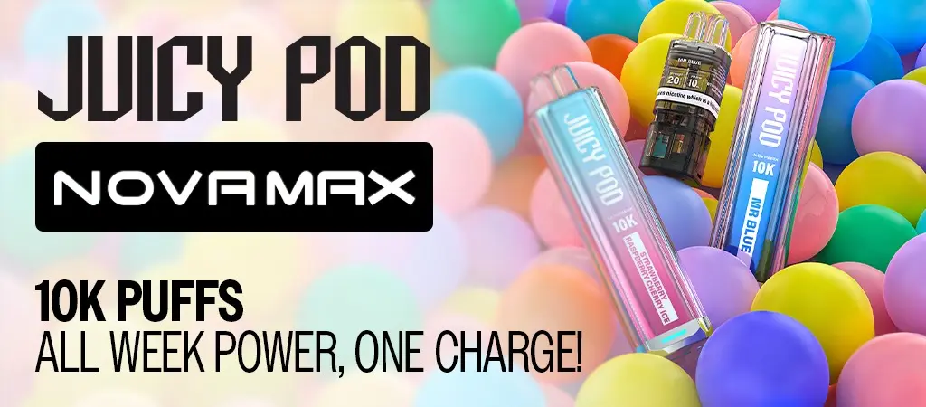 Juicy Pod Novamax 10K Prefilled Pod Kit - Massive Battery Capacity