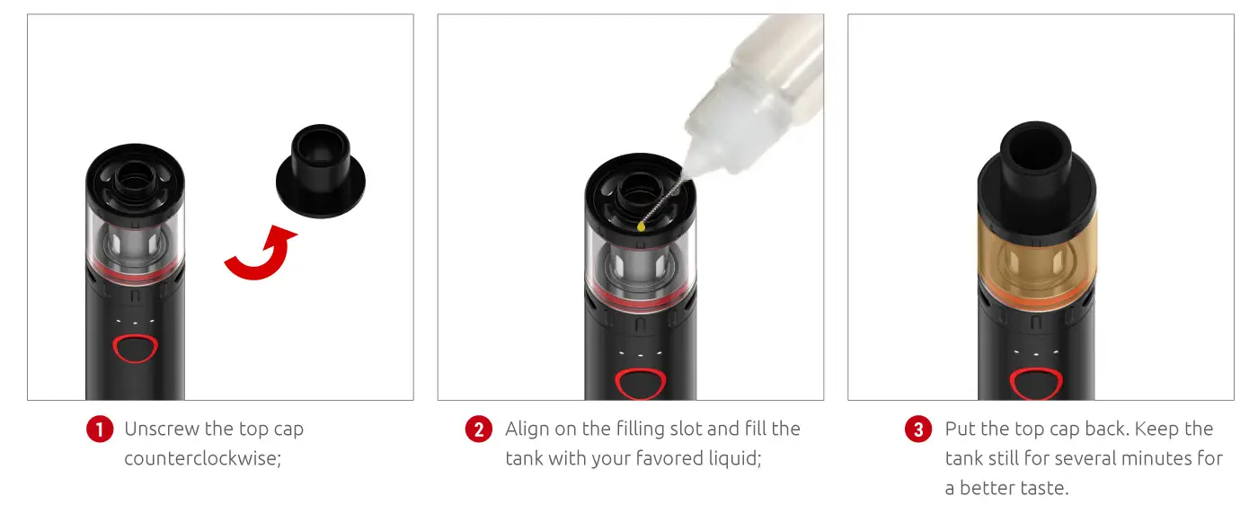 SMOK Vape Pen V2 Kit - How to fill e-liquid
